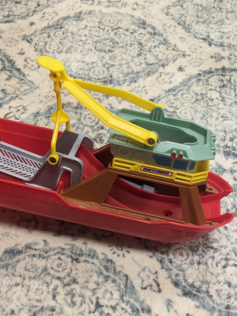 Matchbox Kids Rescue Boat Toy in Red, Yellow & Green